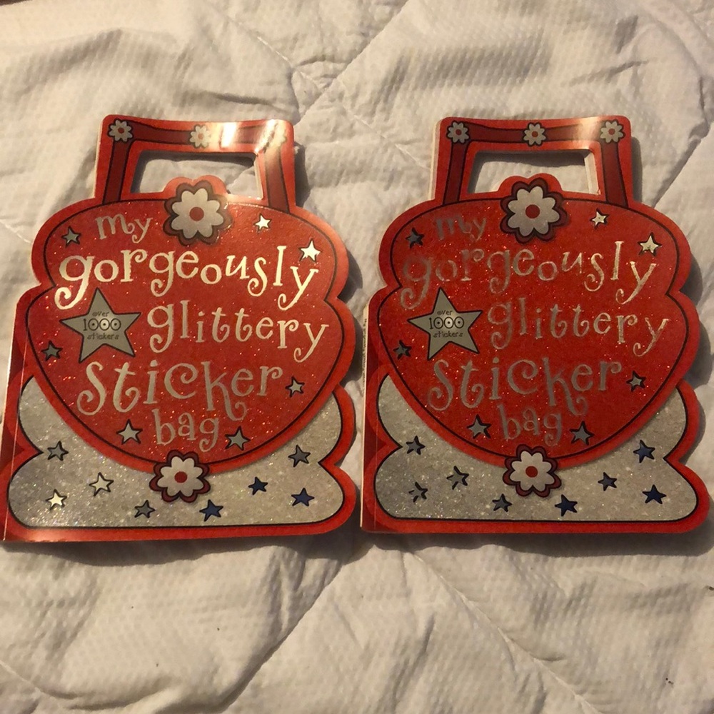 2 New “My Gorgeously Glittery Sticker Bag” books.